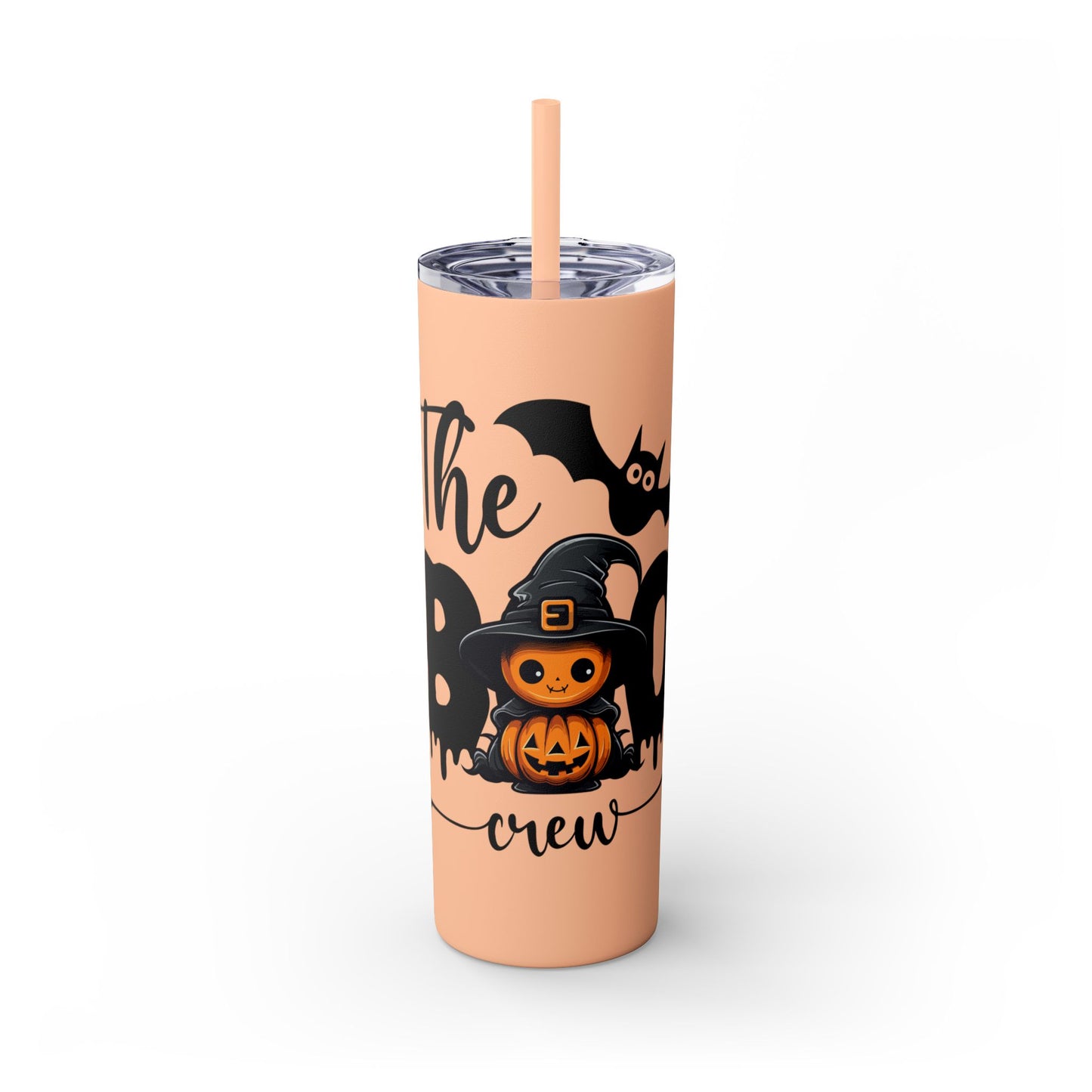 The Boo Crew, Skinny Tumbler with Straw, 20oz