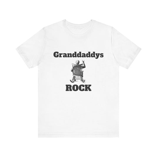 Granddaddys Rock Mens T-Shirt – Perfect Gift for Grandparents – Casual Trendy Tee