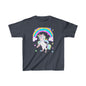 Rainbow Unicorn Kids Heavy Cotton Tee - Fun Gift for Birthdays & Celebrations