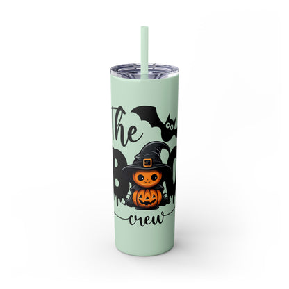 The Boo Crew, Skinny Tumbler with Straw, 20oz