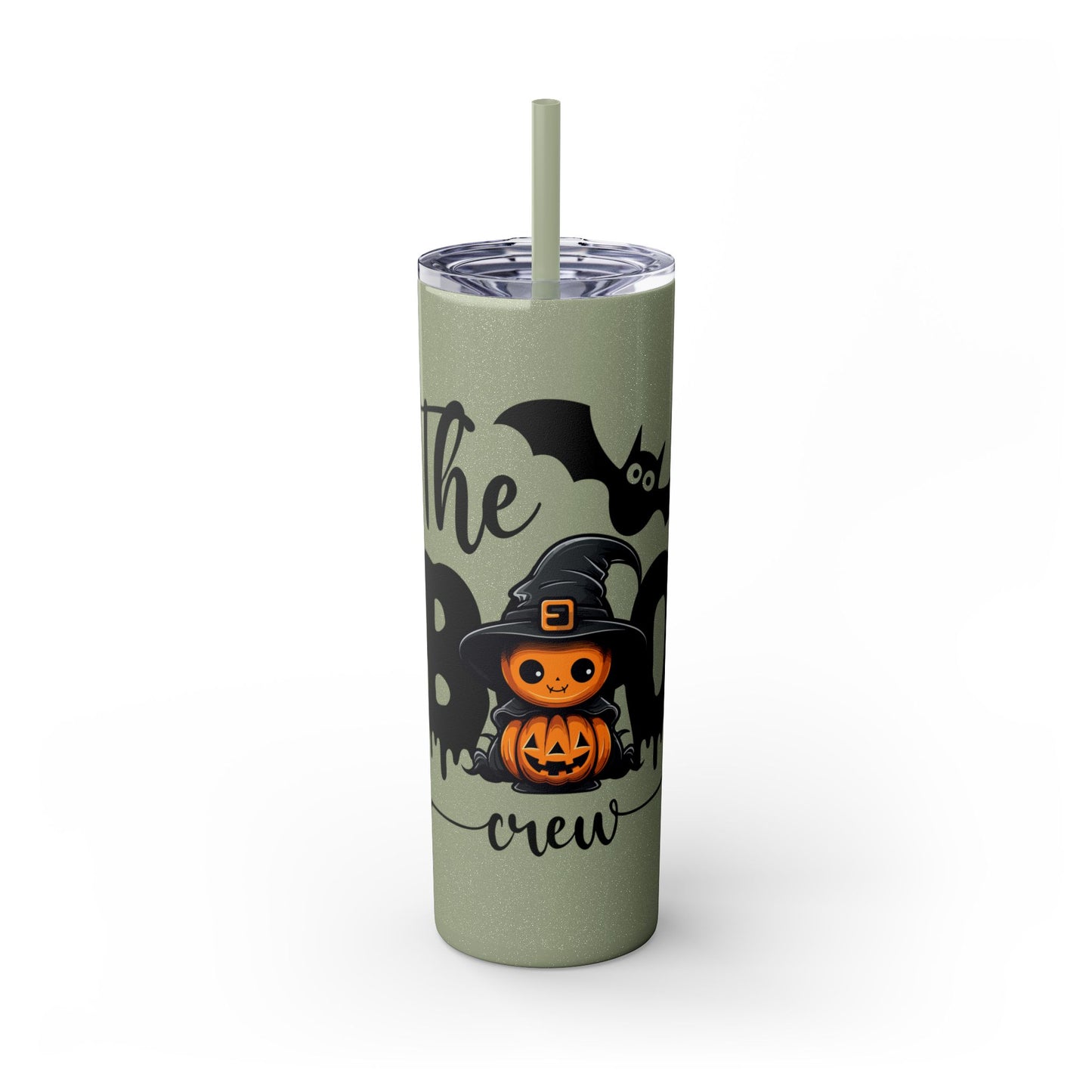 The Boo Crew, Skinny Tumbler with Straw, 20oz