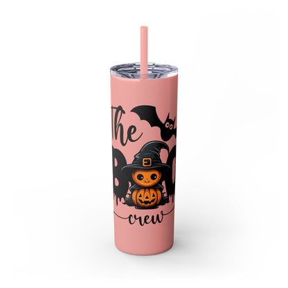 The Boo Crew, Skinny Tumbler with Straw, 20oz