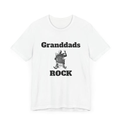 Granddads Rock Mens T-Shirt – Perfect Gift for Grandparents – Casual Trendy Tee