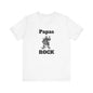 Papas Rock Mens T-Shirt – Perfect Gift for Grandparents – Casual Trendy Tee