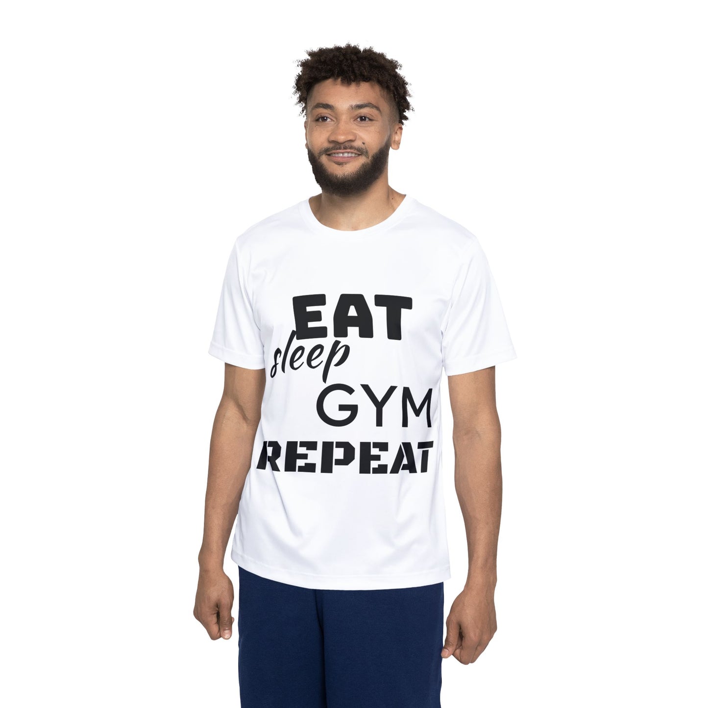 Men's Sports Jersey - Eat Sleep Gym Repeat Activewear