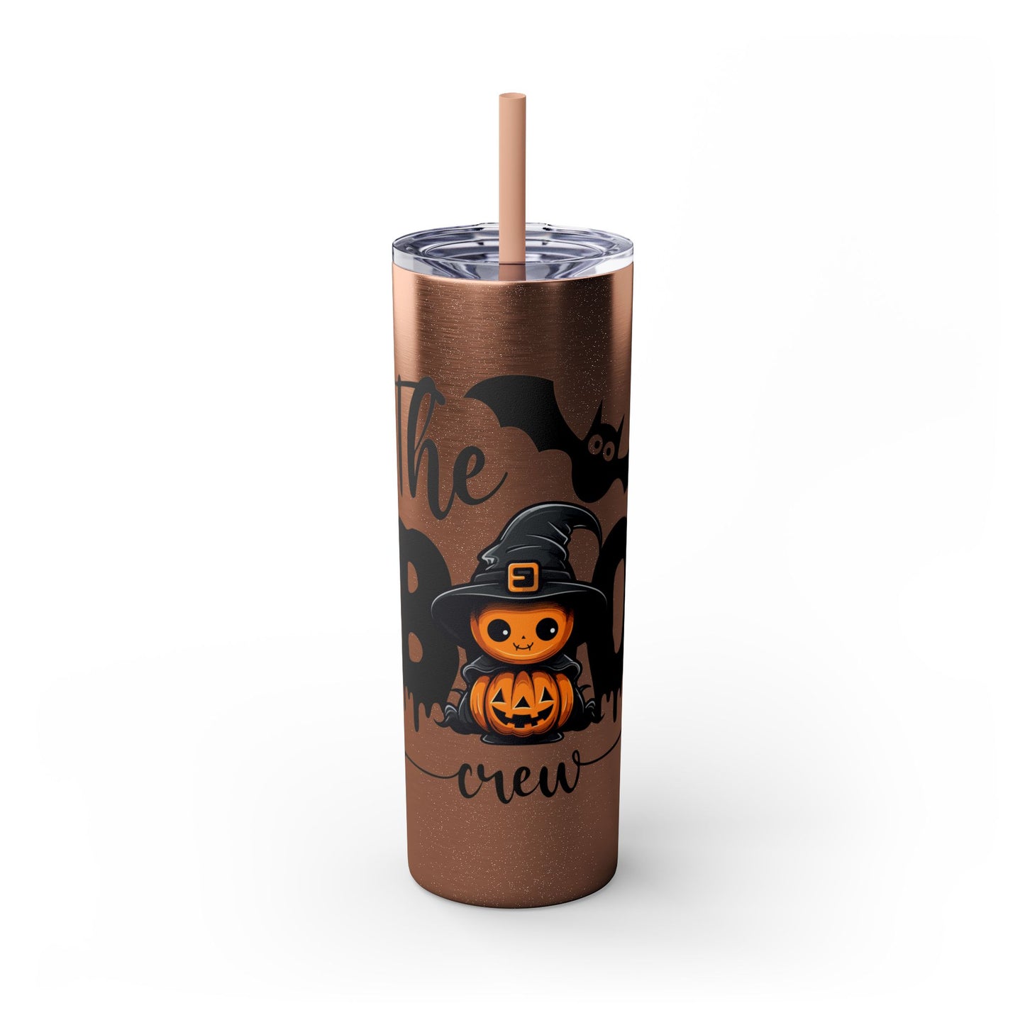 The Boo Crew, Skinny Tumbler with Straw, 20oz