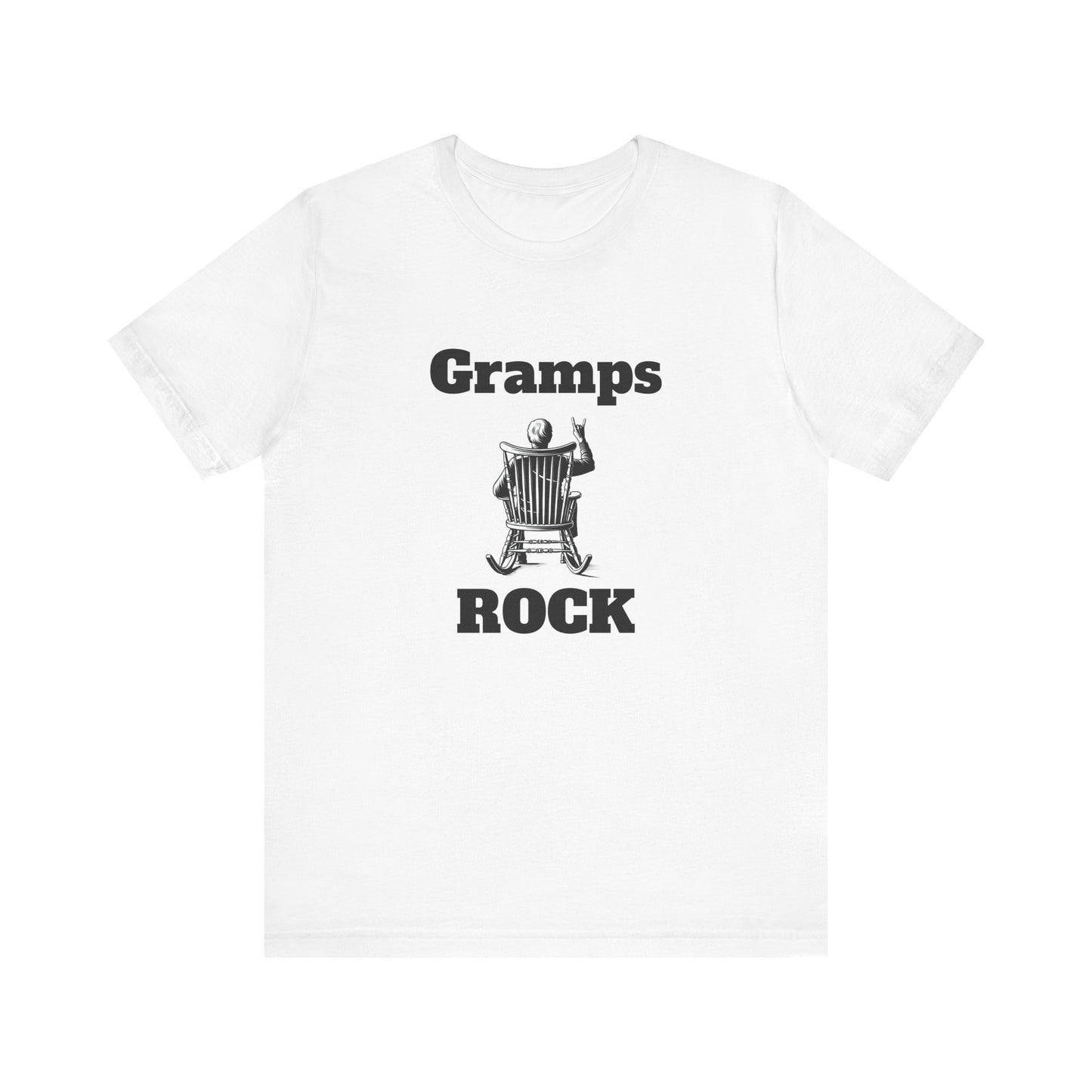 Gramps Rock Mens T-Shirt – Perfect Gift for Grandparents – Casual Trendy Tee