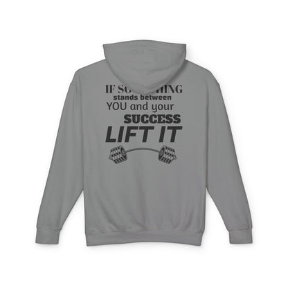 If something stands between you and your success, Lift it. Motivational Gym Sweatshirt