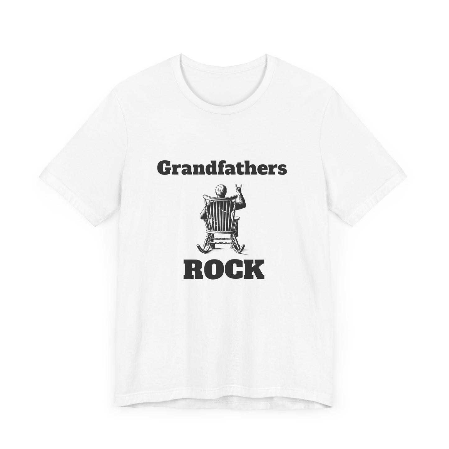 Grandfathers Rock Mens T-Shirt – Perfect Gift for Grandparents – Casual Trendy Tee