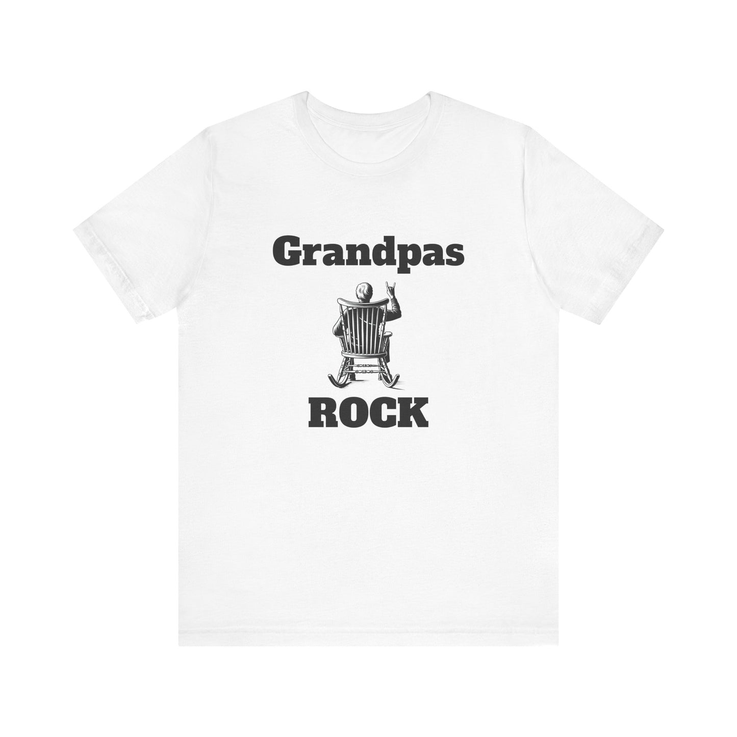 Grandpas Rock Mens T-Shirt – Perfect Gift for Grandparents – Casual Trendy Tee