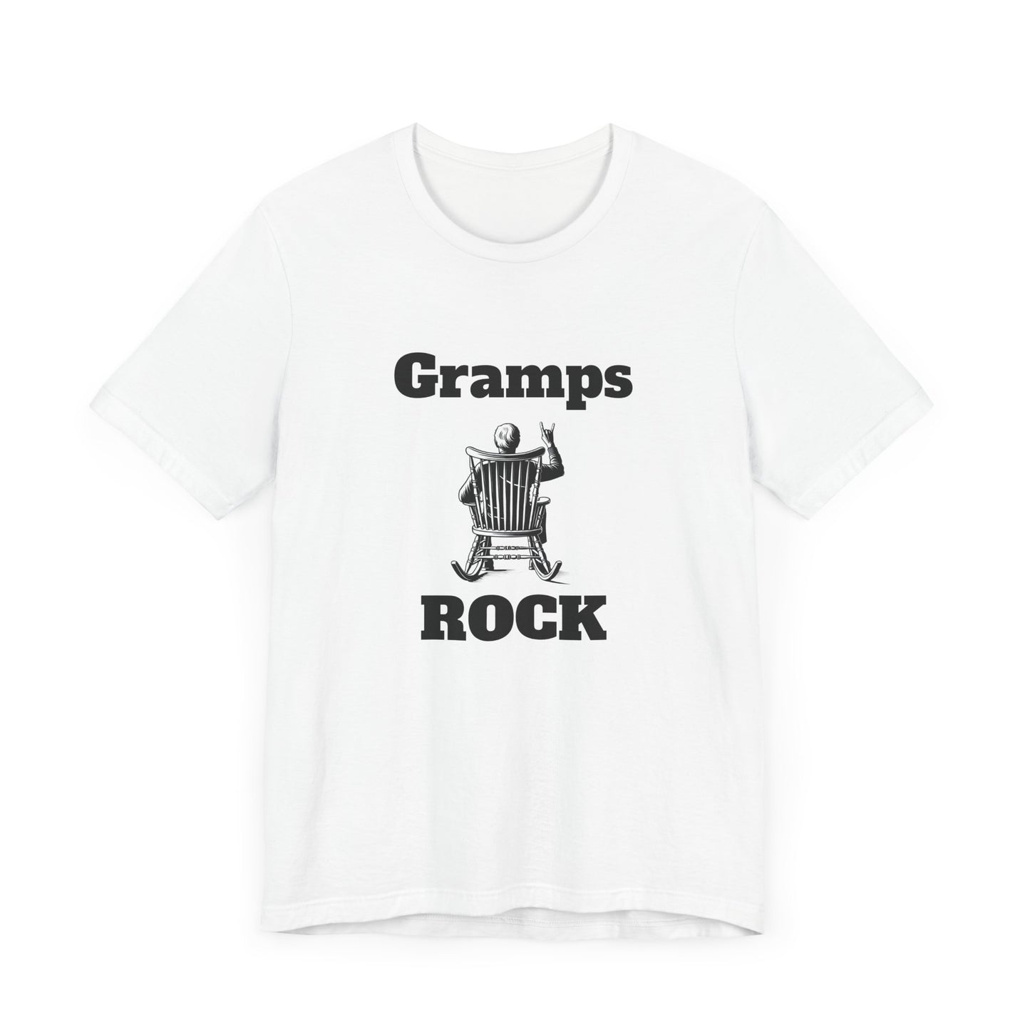 Gramps Rock Mens T-Shirt – Perfect Gift for Grandparents – Casual Trendy Tee