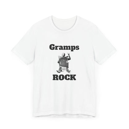 Gramps Rock Mens T-Shirt – Perfect Gift for Grandparents – Casual Trendy Tee