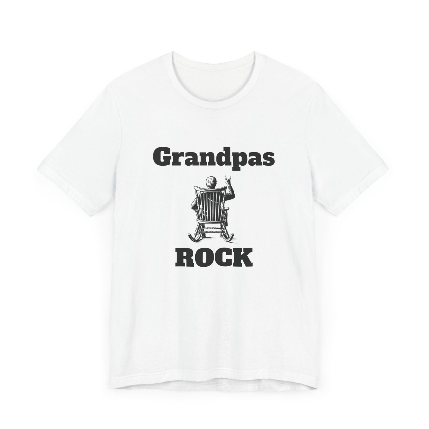 Grandpas Rock Mens T-Shirt – Perfect Gift for Grandparents – Casual Trendy Tee