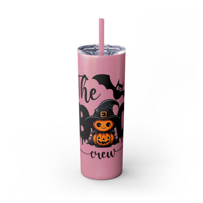 The Boo Crew, Skinny Tumbler with Straw, 20oz