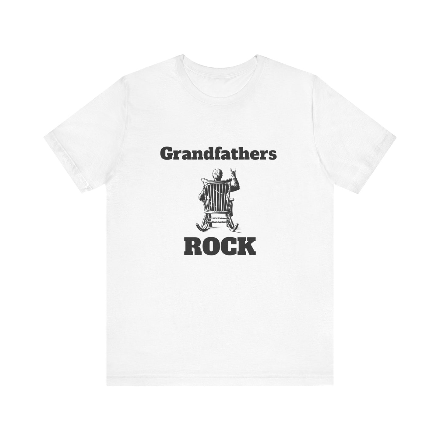 Grandfathers Rock Mens T-Shirt – Perfect Gift for Grandparents – Casual Trendy Tee