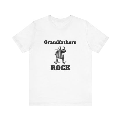 Grandfathers Rock Mens T-Shirt – Perfect Gift for Grandparents – Casual Trendy Tee